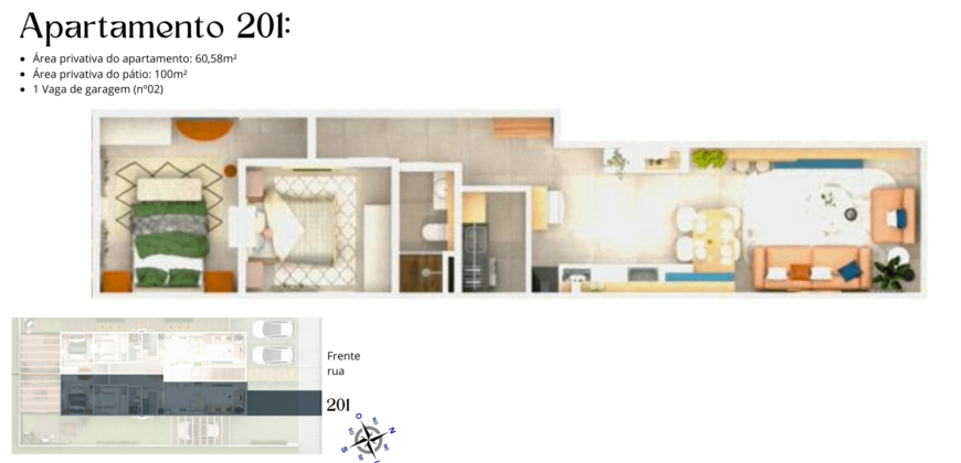 Apartamentos em Imbituba a 100 metros até a lagoa de Ibiraquera