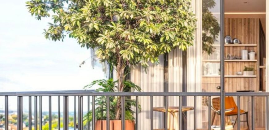 Apartamento no Village com vista para o mar.
